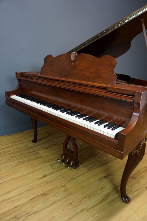 Ornate Queen Ann Baby Grand Piano American Walnut - Image 3