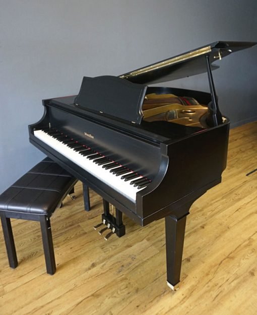 Wurlitzer Baby Grand Piano Ebony Black, Matching Bench