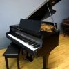 Baby Grand Piano Ebony Black, New Matching Bench (W.M. Knabe)