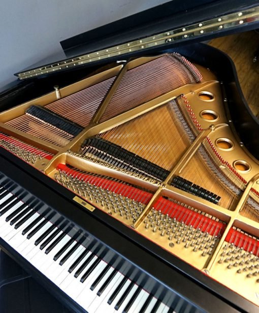 Baby Grand Piano, Black, Queen Anne New Matching Bench - Image 8