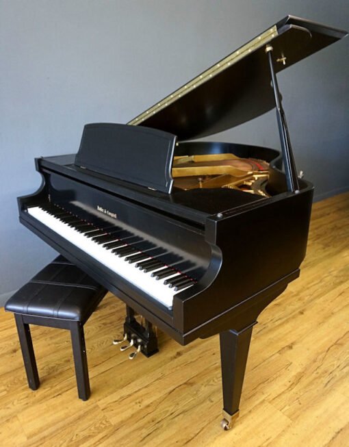 Cable Baby Grand Piano Ebony Black, New Matching Bench w/player system - Image 2