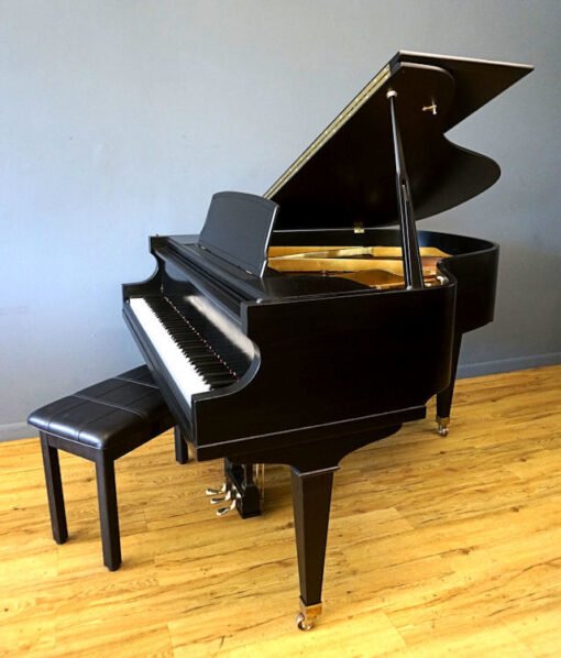 Cable Baby Grand Piano Ebony Black, New Matching Bench w/player system - Image 6