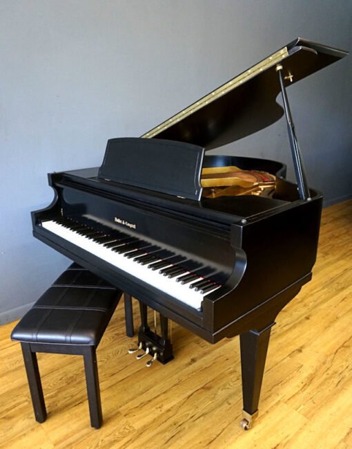 Cable Baby Grand Piano Ebony Black, New Matching Bench w/player system - Image 4