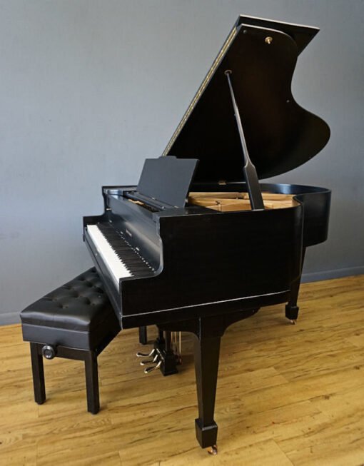 Kohler & Campbell Baby Grand Piano Ebony Black Matching Bench - Image 7