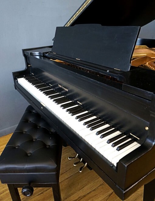 Kohler & Campbell Baby Grand Piano Ebony Black Matching Bench - Image 6