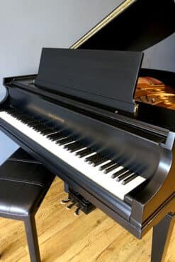 Baldwin Model M Artist Series Baby Grand Piano Ebony Black 12 Baldwin Baby Grand Piano Model M Close
