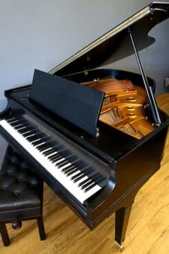 Baldwin Model R Artist Series Baby Grand Piano Ebony Black 16 Baldwin R Grand Piano Ebony Black Side
