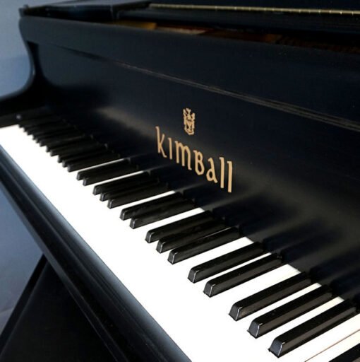 Kimball Baby Grand Player Piano Ebony Black, New Matching Bench - Image 2