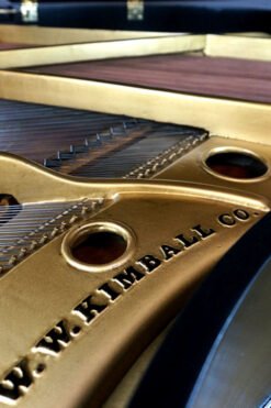 Elegant WW Kimball Baby Grand Piano Angle