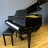 Kimball Baby Grand Piano Ebony Black Matching Bench