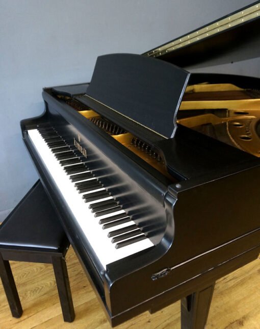 Kimball Baby Grand Player Piano Ebony Black, New Matching Bench - Image 7