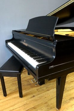 Elegant WW Kimball Baby Grand Piano Side Angle