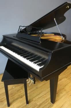 Kimball Baby Grand Piano Ebony Black, New Matching Bench