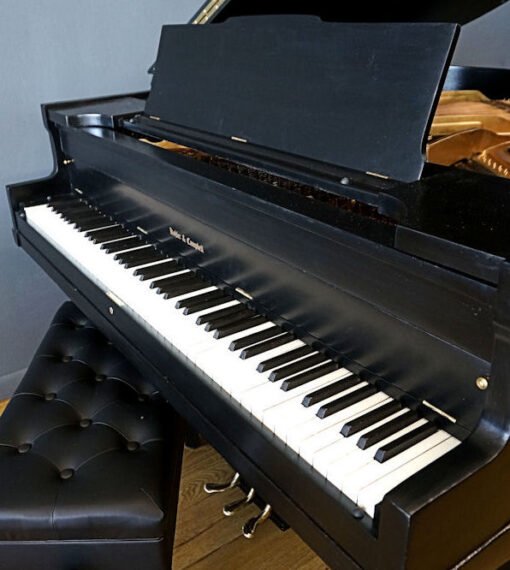 Kohler & Campbell Baby Grand Piano Ebony Black Matching Bench - Image 3