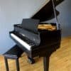 Baby Grand Piano Ebony Black, New Matching Bench