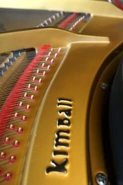 Baby Grand Piano Ebony Black, New Matching Bench 13 Kimball PetiteBaby Grand Piano Close