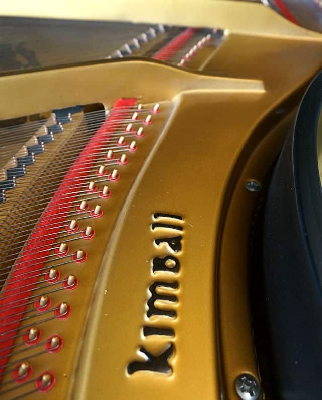 Baby Grand Piano Ebony Black, New Matching Bench 6 Baby Grand Piano Ebony Black, New Matching Bench - Image 6