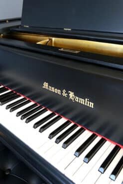 Mason & Hamlin Grand Piano Model A Ebony Black 10 Mason Hamlin Grand Piano Black Stencil