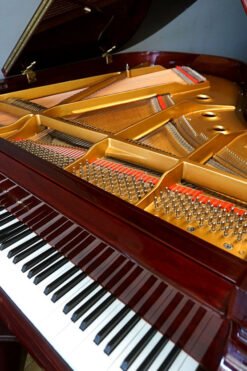 DH Baldwin Baby Grand Piano Mahogany Angle