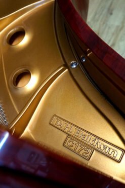 DH Baldwin Baby Grand Piano Mahogany Decal
