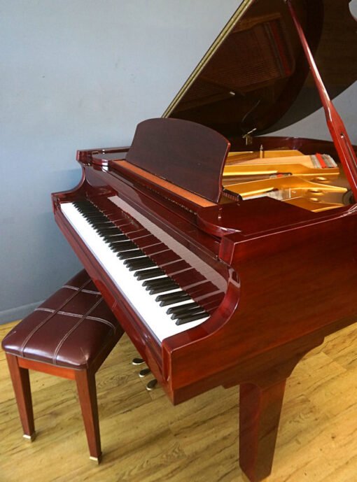 DH Baldwin Baby Grand Piano Model C172 Polished Mahogany - Image 3