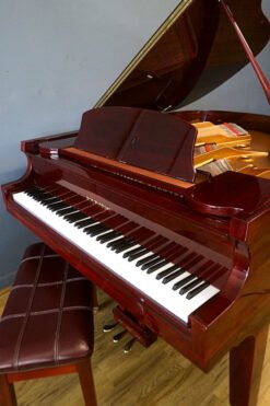 DH Baldwin Baby Grand Piano Mahogany Keyboard