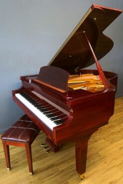 DH Baldwin Baby Grand Piano Mahogany Side View