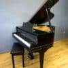 Schiller Baby Grand Piano Ebony Black, New Matching Bench