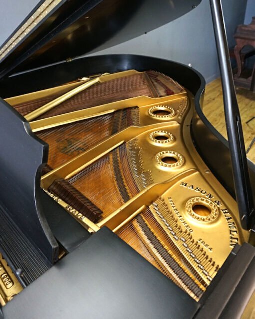 Mason Hamlin Model B Baby Grand Piano Ebony Black - Image 7