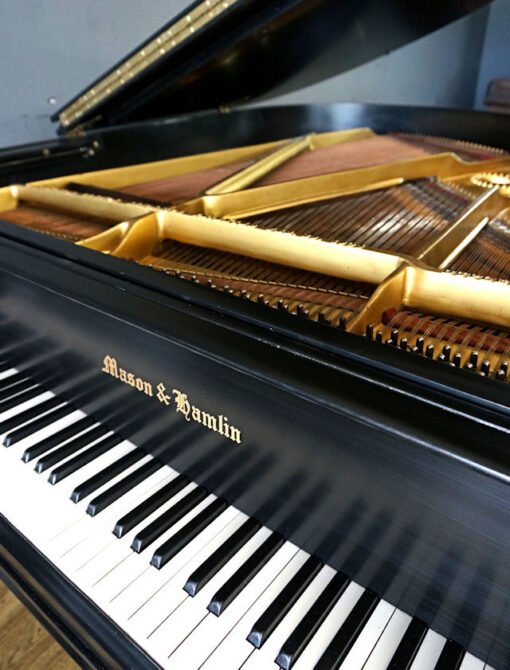 Mason Hamlin Model B Baby Grand Piano Ebony Black - Image 9