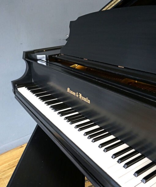Mason Hamlin Model B Baby Grand Piano Ebony Black - Image 2