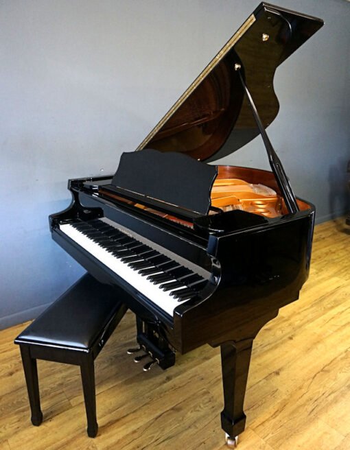 Samick SIG-50 Baby Grand Piano Polished Black - Image 5