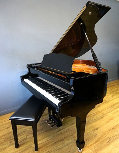 Samick SIG-50 Baby Grand Piano Polished Black - Image 3