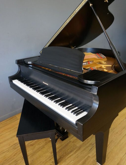 Baldwin Howard Baby Grand Piano Model C171 Ebony Black - Image 12