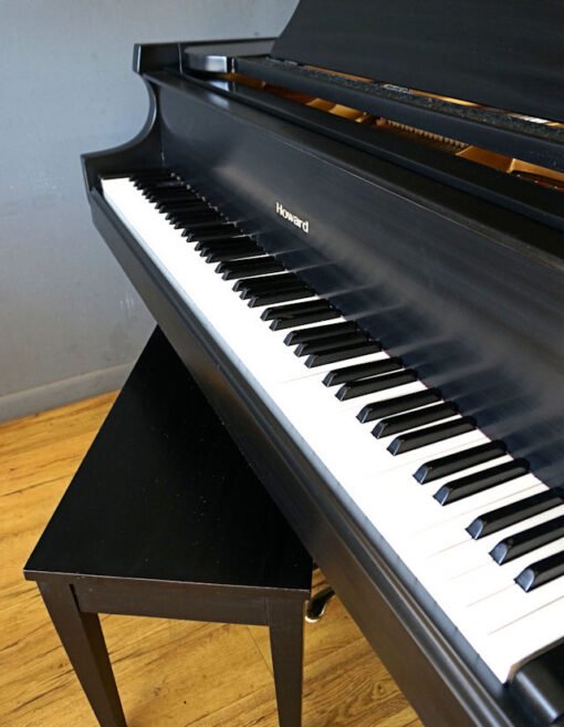 Baldwin Howard Baby Grand Piano Model C171 Ebony Black - Image 4