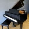 Hobart M Cable Baby Grand Piano Ebony Black, Matching Bench