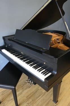 Hobart M Cable Baby Grand Piano Ebony Black, Matching Bench 14 Black Baby Grand Piano