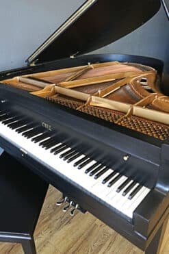 Hobart M Cable Baby Grand Piano Ebony Black, Matching Bench 13 Black Baby Grand Piano Inside