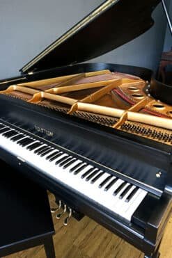 Baby Grand Piano Ebony Black, Matching Bench 11 Holstrom Inside III