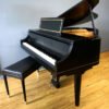 Weber Petite Grand Piano Ebony Black, Matching Bench