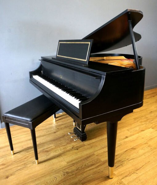 Weber Petite Grand Piano Ebony Black, Matching Bench
