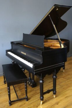 Schiller Baby Grand Piano Ebony Black Gallery