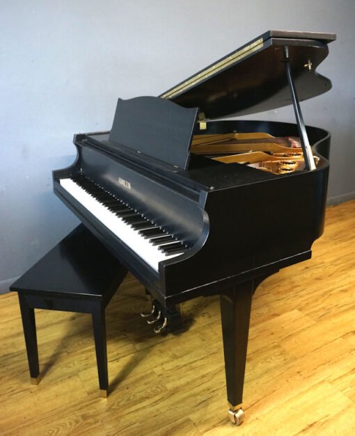 Baby Grand Piano Satin Black by Baldwin Matching Bench - Image 3
