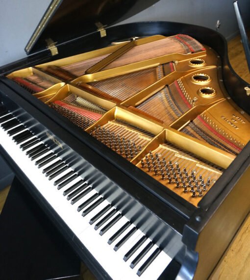 Baby Grand Piano Satin Black by Baldwin Matching Bench - Image 7