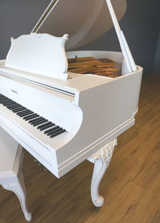 Baldwin Model M Louis XV Baby Grand Piano White - Image 5