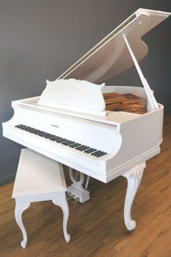 Baldwin Model M Louis XV Baby Grand Piano White