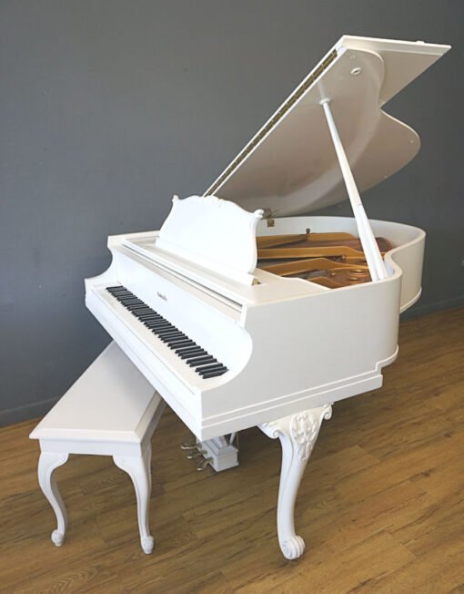 Baldwin Model M Louis XV Baby Grand Piano White - Image 2