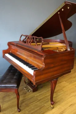 Kimball Baby Grand Piano Viennese Classic Louis XV American Walnut