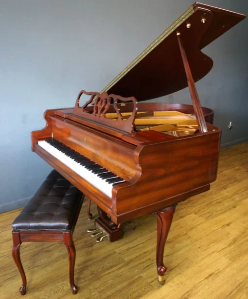 Kimball Baby Grand Piano Viennese Classic Louis XV American Walnut