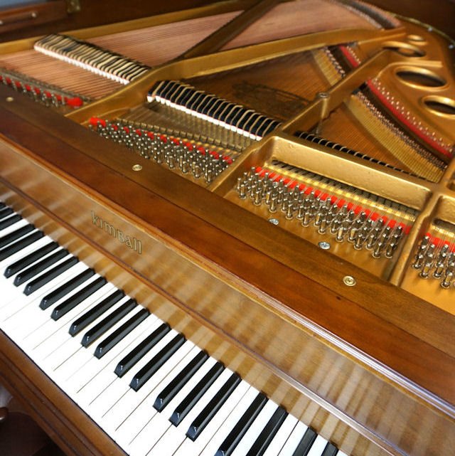 5 8 Kimball Bosendorfer Baby Grand PIano American Walnut Promo